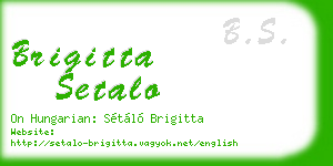 brigitta setalo business card